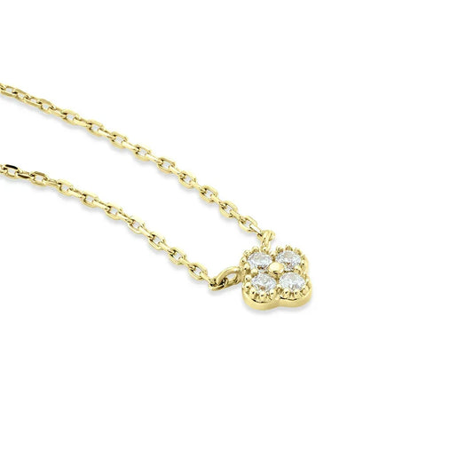 Roxi – Delicate 925 Silver Necklace with Turquoise Pendant on Crystal Petal