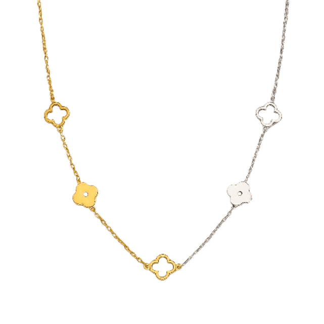 Trèfle – Lucky Clover Necklace in Gold or Silver Stainless Steel